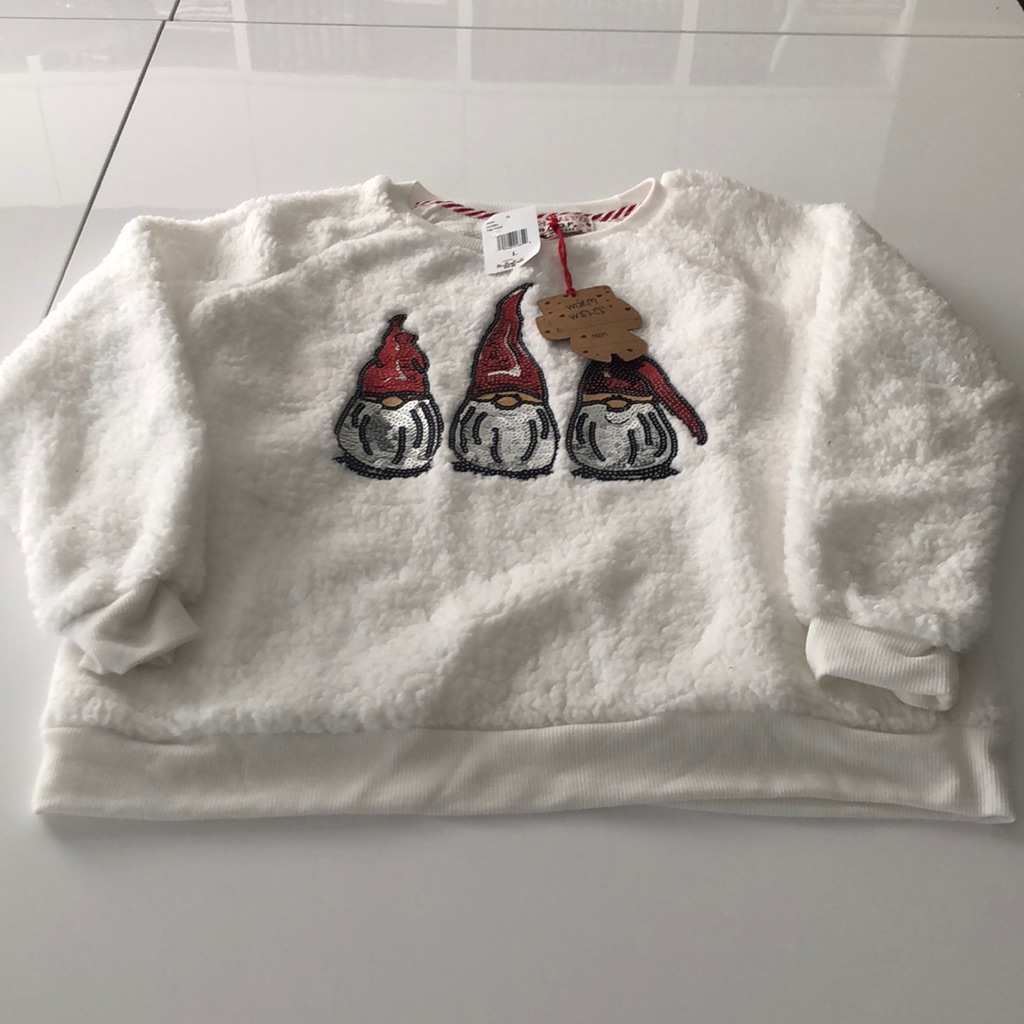 Poof New York Christmas Sweater Brand New